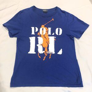 Polo by Ralph Lauren Boys' T-Shirt Blue Size L (14/16) 100% Cotton Casual
